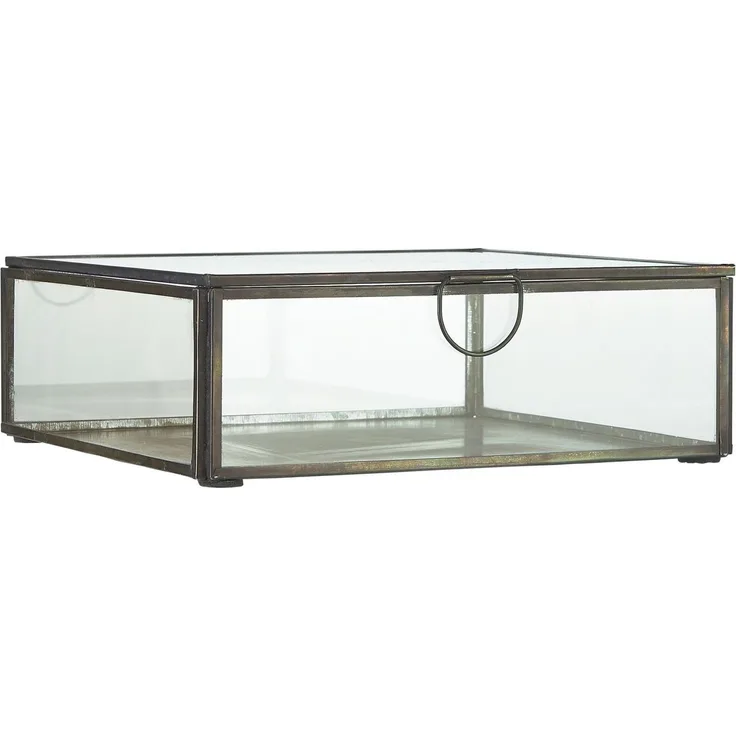 Ib Laursen - Glasbox Serviettenhalter Schmuckkasten Glas Dose Schwarz 0884-25