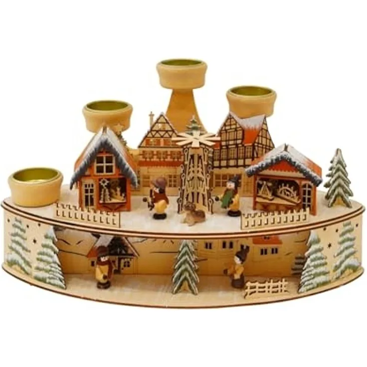 HTI-Living Weihnachtspyramide Adventsleuchter