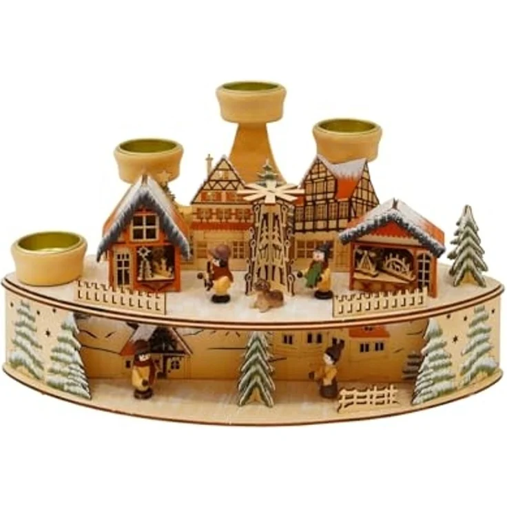 HTI-Living Weihnachtspyramide Adventsleuchter – Bild 1