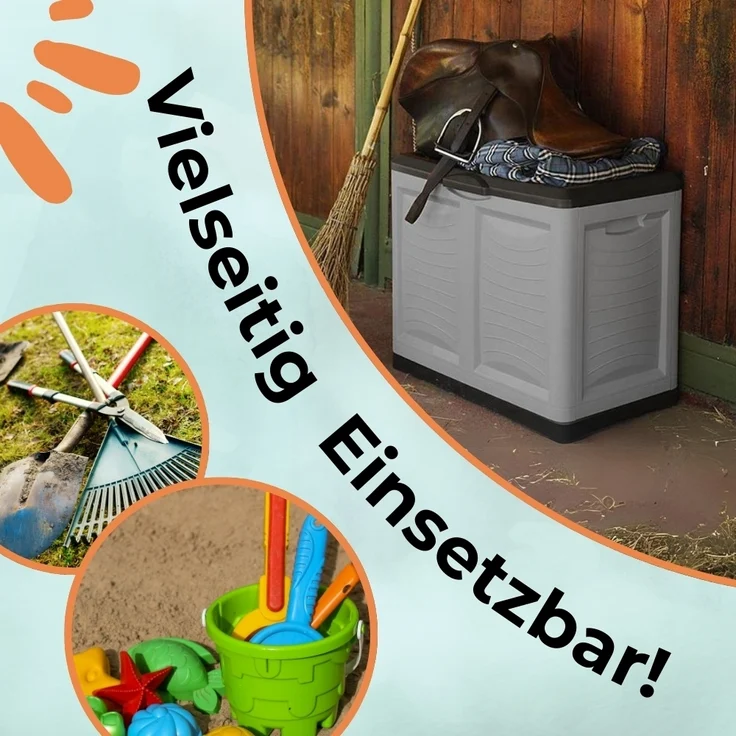 GarPet Gartenbox Gartenbox Aufbewahrungsbox Garten Kissenbox Wasserdicht Auflagen Box – Bild 5