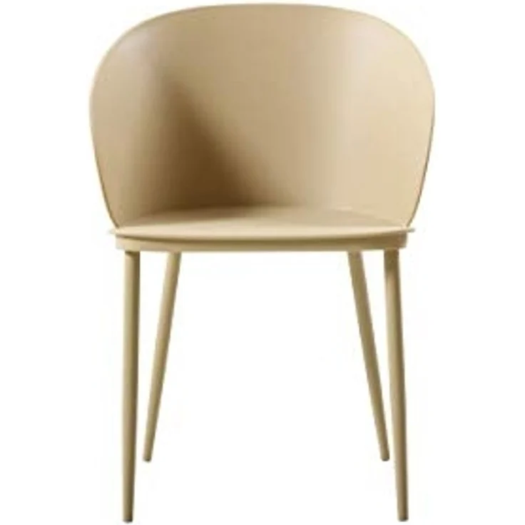 Homemania Stuhl Dalis, 2 Stück, Farbe Khaki aus Polypropylen und Metall für Büro, Wohnzimmer, Esszimmer, Küche, Schlafzimmer, Letto-Tavolo, L55xP56xA80,5 cm – Bild 1