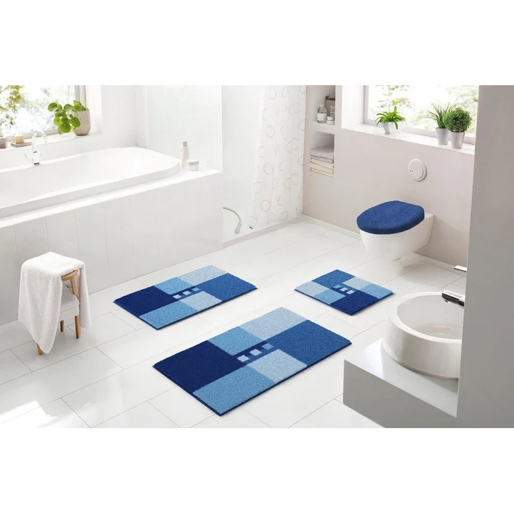 Linea Due MERKUR Badteppich 60x90 cm blau – Bild 5
