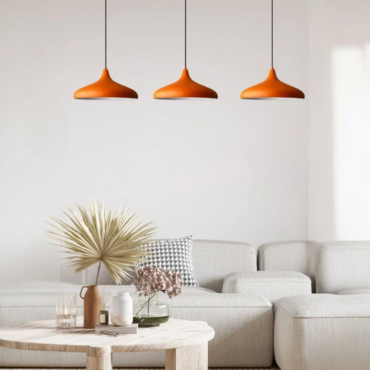 Bamyum Pendelleuchte Pendelleuchte Champion Trio Metall Ø35cm, Modern Hängelampe, ohne Leuchtmittel – Bild 3