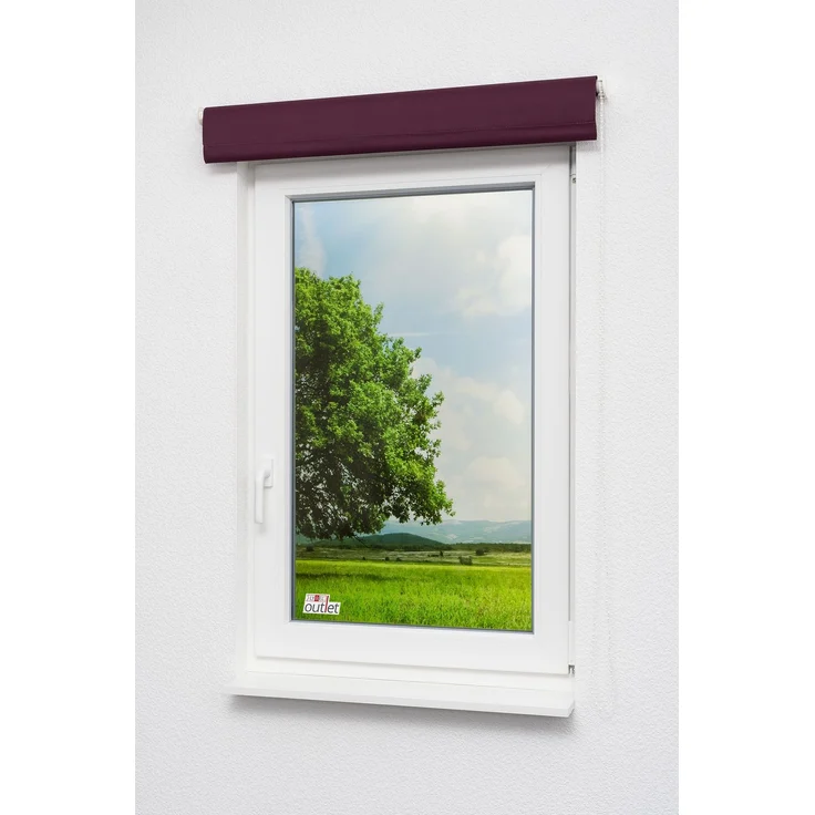 Lysel Outlet - Verdunklungsrollo Dunkellila (B x H) 60x190 cm – Bild 5