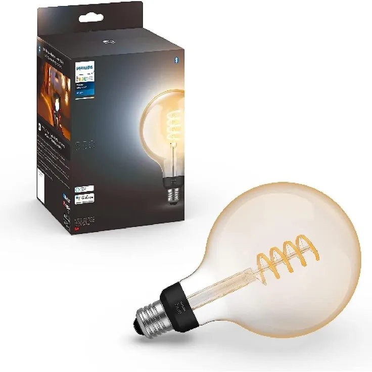 Philips Hue White E27 Filament Globe G125 550lm