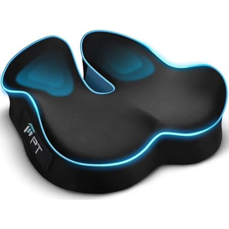 POPOLIC Sitzkissen Sitzkeilkissen für Bürostuhl & Autositz – Ergonomisch 46 x 38 x 10 cm – Bild 1