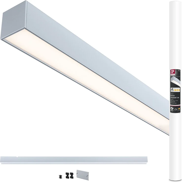 Paulmann Einspeisung für Lichtleiste Linion Power Channel 17 W Aluminium chrom-matt warmweiß dimmbar – Bild 8