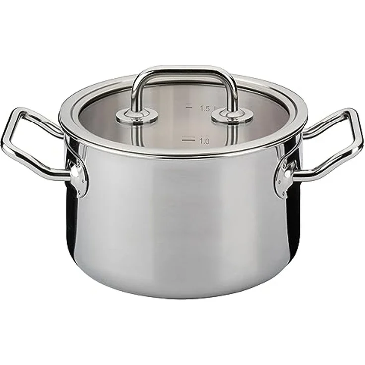 Kochtopf mit Glasdeckel BRIGADE BASIC 16 cm