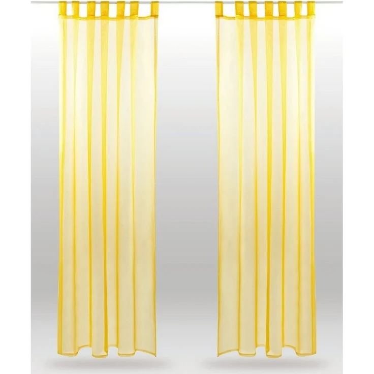 Bestlivings Vorhang (2 St), Schlaufen, transparent, Voile, Gardinenset "Transparent", 2 Schlaufenschals – Bild 5