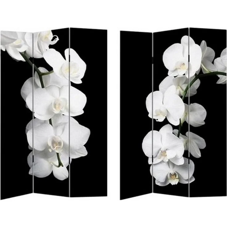 HTI-Line Paravent Paravent Orchidee (Stück, 1 St, 1 Paravent), Raumteiler Sichtschutz Trennwand – Bild 3