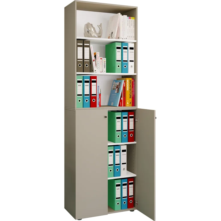 VCM Büroschrank Ulas 919151 Grau H. 220 x B. 70 x T. 40cm – Bild 1