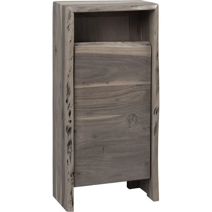 Unterschrank Akazie 40x20x80 grau lackiert PURE ACACIA #604