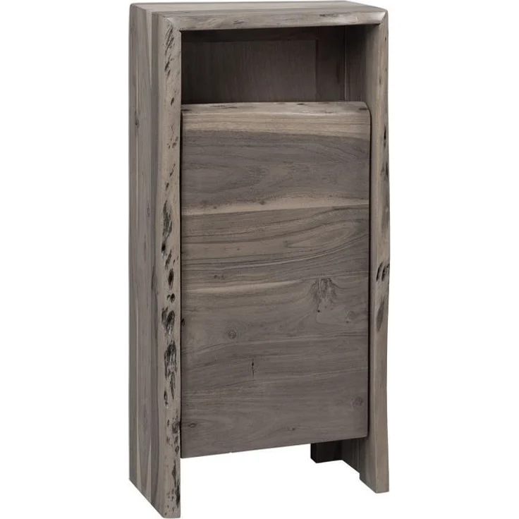 Unterschrank Akazie 40x20x80 grau lackiert PURE ACACIA #604 – Bild 1