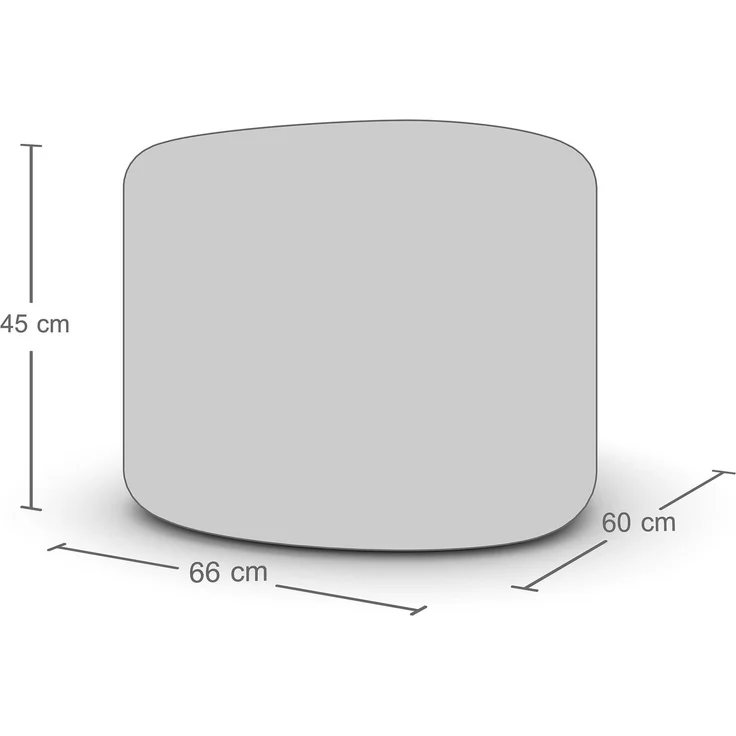 ASSMANN Hocker Messina Grau 40x40x51cm Textil – Bild 4