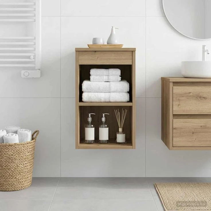 vidaXL Badezimmerschrank Artisan-Eiche 30 x 41 x 50 cm Holzwerkstoff 890349 – Bild 1