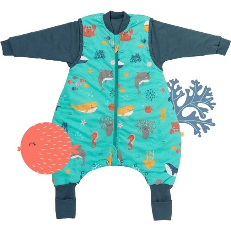 Schlummersack Kinderschlafsack, Schlafsack mit Füßen und umklappbaren Bündchen, 3.5 Tog OEKO-TEX – Bild 4