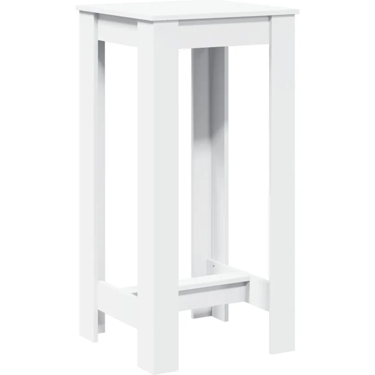 vidaXL Bartisch Weiß 51x50x103,5 cm Holzwerkstoff 854400 – Bild 1