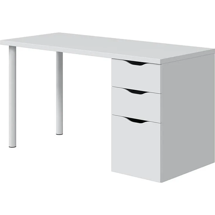 Schreibtisch >Athena< in Artik-Weiß - 138x74x60 (BxHxT)