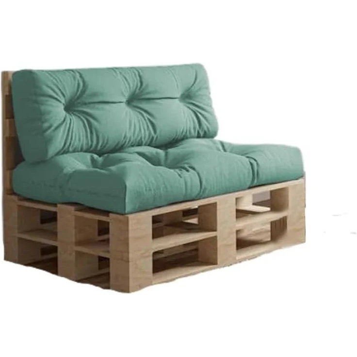 chilly pilley Palettenkissen Wasserdicht Palettenauflage Palettenpolster Palettenmöbel Gartenkissen Wasserfest Wasserabweisend viele Größen und Farben (2er Set Pastellminze) – Bild 1