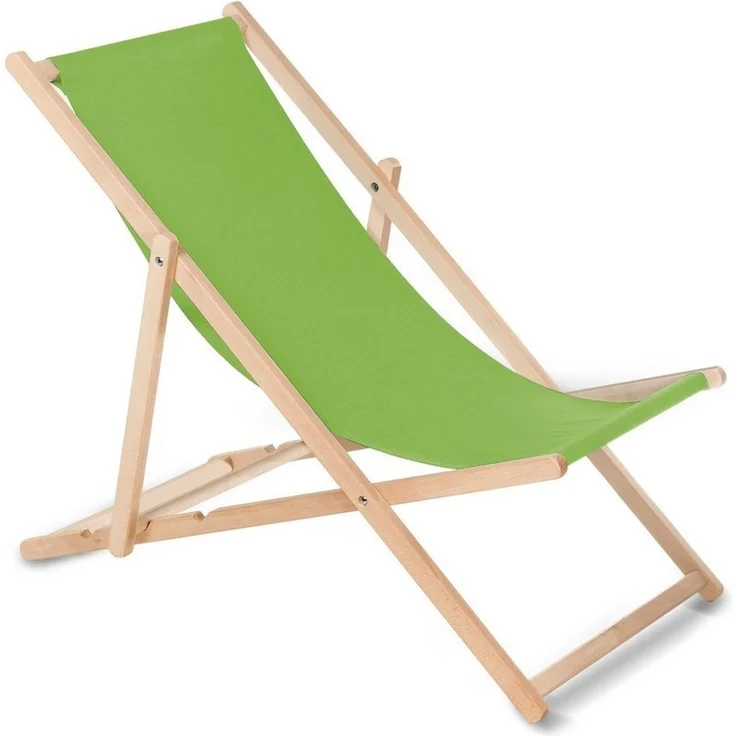 Green Blue Liegestuhl Sonnenliege Klappbar aus Buchholz ohne Armlehne Sonnenliege Gartenliege Liege (Hellgrün)