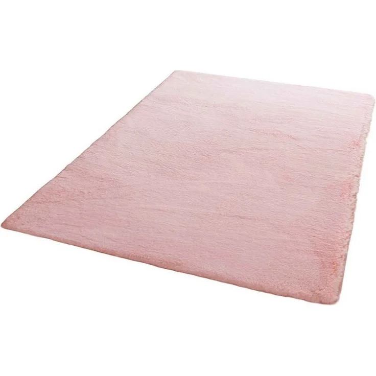Vimoda Teppich Fellteppich Kunstfell Teppich Imitat in Rose Dicht Flauschig, Rechteckig, Höhe: 30 mm, Einfarbig Läufer soft & weich – Bild 3