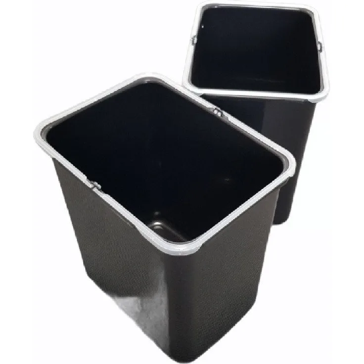 EKOTECH Einbaumülleimer Ekotech Ersatzeimer 2x 16 Liter für Aladin o Ekko schwarz