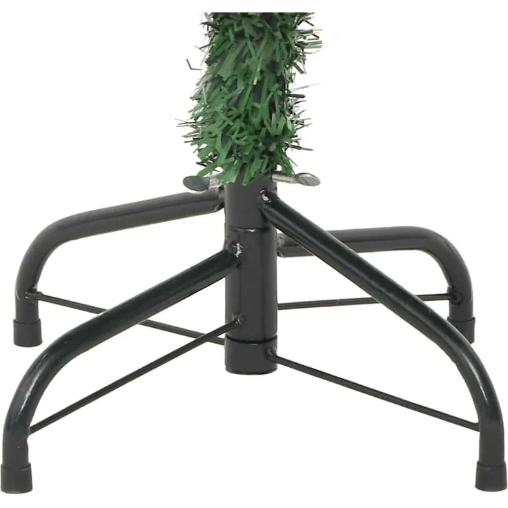 vidaXL Weihnachtsbaum mit LED-Beleuchtung Grün 150 cm PVC und Stahl 3396373 – Bild 12