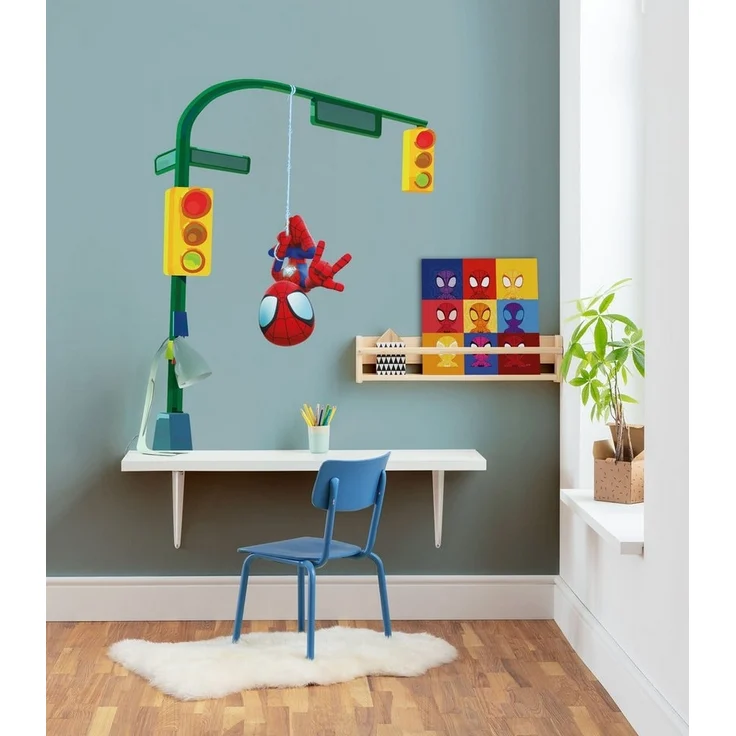 Komar Wandtattoo Spidey and His Amazing Friends Lamp Swing - Größe 50 x 70 cm (5 St), Künstler: Komar, selbstklebend, Wandsticker, Kinderzimmer – Bild 4
