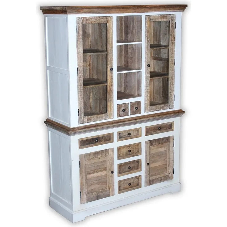 Buffet 140cm 'Nizza' Mango weiß natur