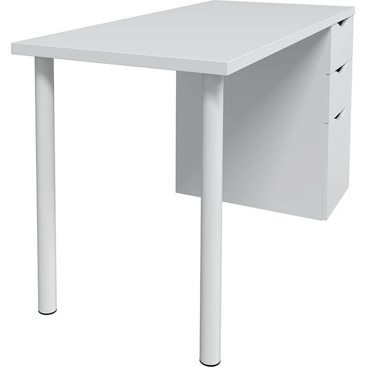 Schreibtisch >Athena< in Artik-Weiß - 138x74x60 (BxHxT) – Bild 5