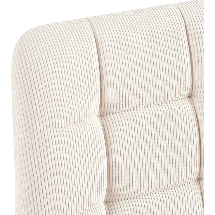 CLP 4er Set Esszimmerstuhl Tilde gepolstert mit Rückenlehne bis 150 kg belastbar,Farbe:creme;Material:Cord – Bild 5