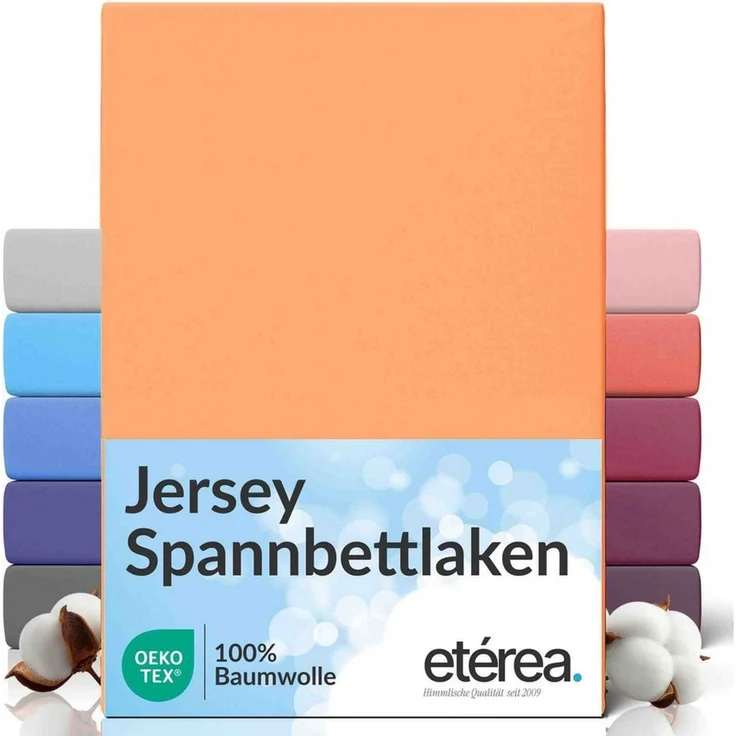 etérea Himmlische Qualität Spannbettlaken etérea Comfort Jersey Spannbettlaken, Jersey, Gummizug: rundum, (1 Stück) – Bild 1