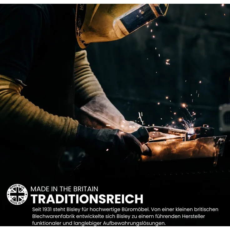 Bisley Cito Konferenztisch 240x120 cm, Tischplatte in Ahorn, O-Gestell in Weiß - Besprechungstisch & Meetingtisch, großer Chef Schreibtisch XXL-Tisch Konferenzraum Chefbüro, DOF2412-MP-396 – Bild 7