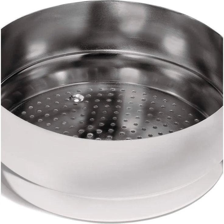 Alessi Mami Einsatz Dünsten, Edelstahl, Silber, 3 x 28 x 18. 5 cm – Bild 3