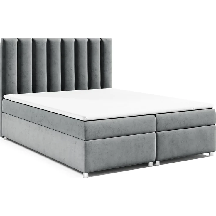 Best for Home Boxspringbett mit Bettkasten Trinity K-10 Bonellfederkern inkl. 7 cm Topper (Bonell-Matratze, gepolstertes Kopfteil, Doppelbett versch. Größen, 140x200 160x200 180x200 200x200 cm), Handwerksqualität, TOP Preis-Leistungs-Verhältnis – Bild 1