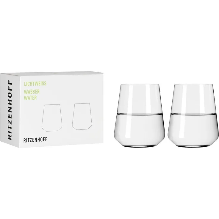 Ritzenhoff 6111007 Wasserglas-Set #1 LICHTWEISS Nadine Niggemeier 2022 in Geschenkbox