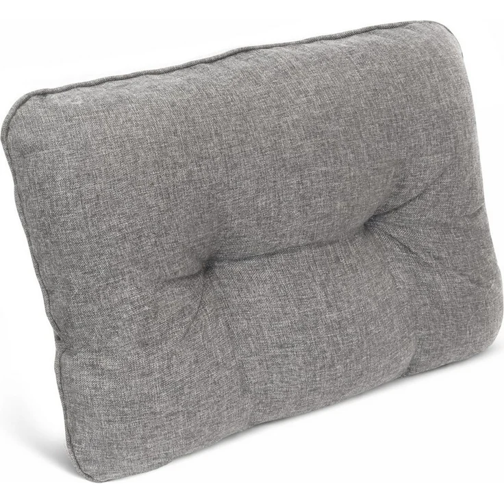 Beautissu Sitzkissen Outdoor Loungekissen Beauflair, 50x40cm, Hellgrau, 50x40cm – Bequemes Rückenkissen 12cm dick Polster Sitzauflage Schmutz – Bild 1