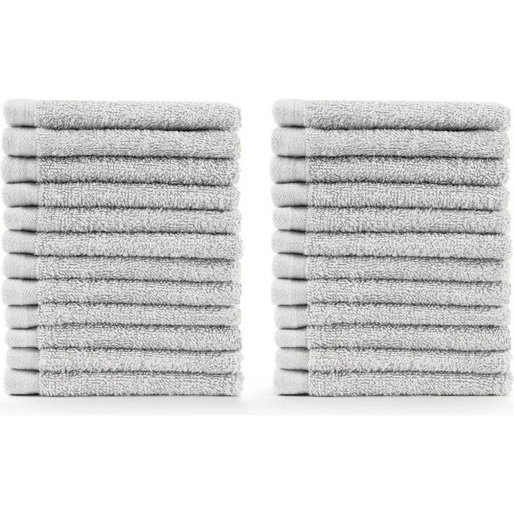 Blumtal Gästehandtücher 30x30cm - weich und saugstark, Frottee (24-St), 12er und 24er Set, 100% Baumwolle