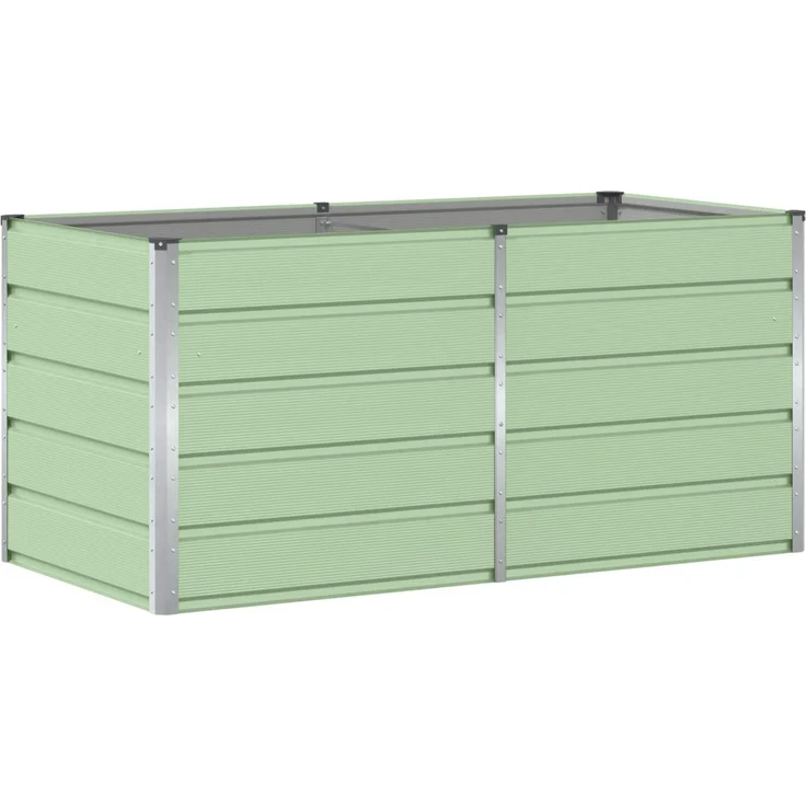 vidaXL Pflanzkübel Grün 160 x 80 x 75 cm Stahl 42018245 – Bild 1