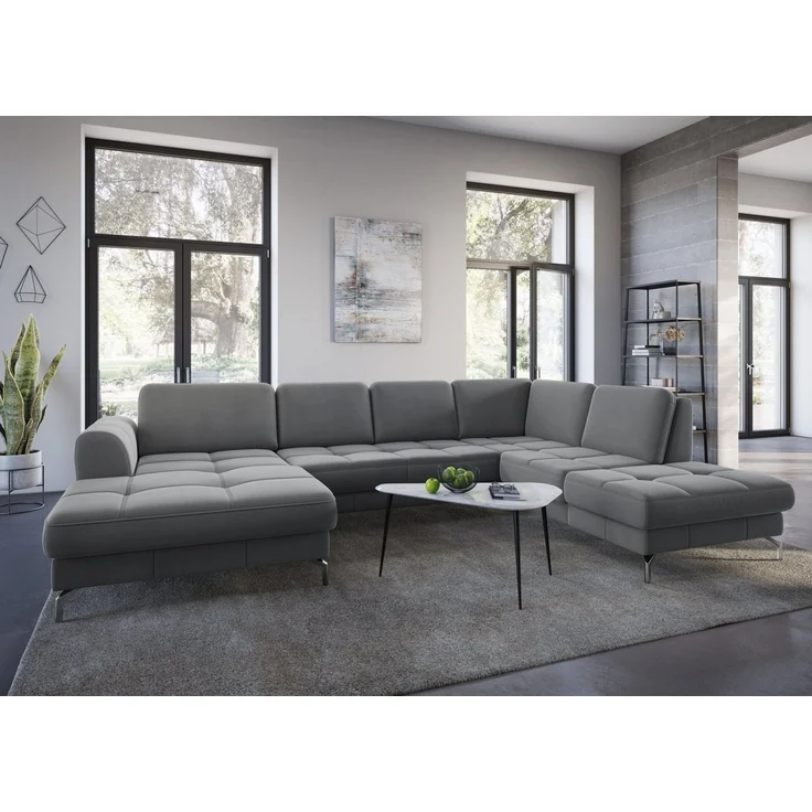sit&more Wohnlandschaft Bendigo U-Form, inklusive Sitztiefenverstellung, Bodenfreiheit 12 cm, in 2 Fußfarben – Bild 5