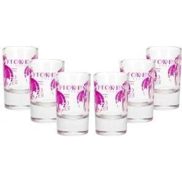Ficken Shotglas Glas Gläser Set - 6x Shotgläser 2cl geeicht
