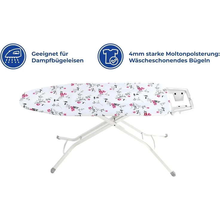 Maximex Bügelbrettbezug Keramik M Floral, bis 126 x 41 cm einsetzbar – Bild 4