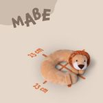 Nackenhörnchen Kinder Tier Schlafkissen Reisekissen Waschbar Kopfstütze U-Förmig Nackenkissen für Auto Zug Flugzeug weicher Kissenbezug Löwe