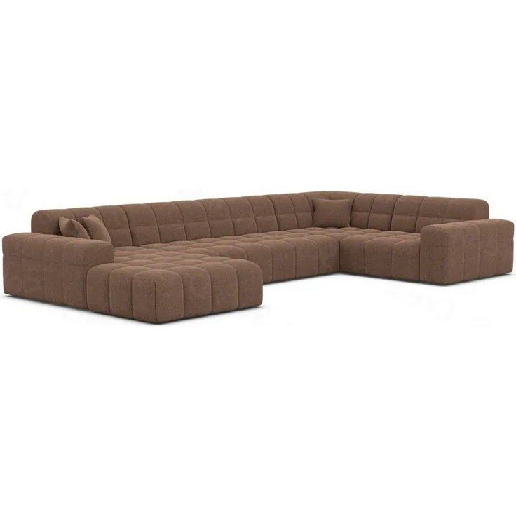 Sofa Dreams Wohnlandschaft Stoff Wohnlandschaft Modern Polstersofa Ibiza U Form Luxus Stoffsofa, Loungesofa