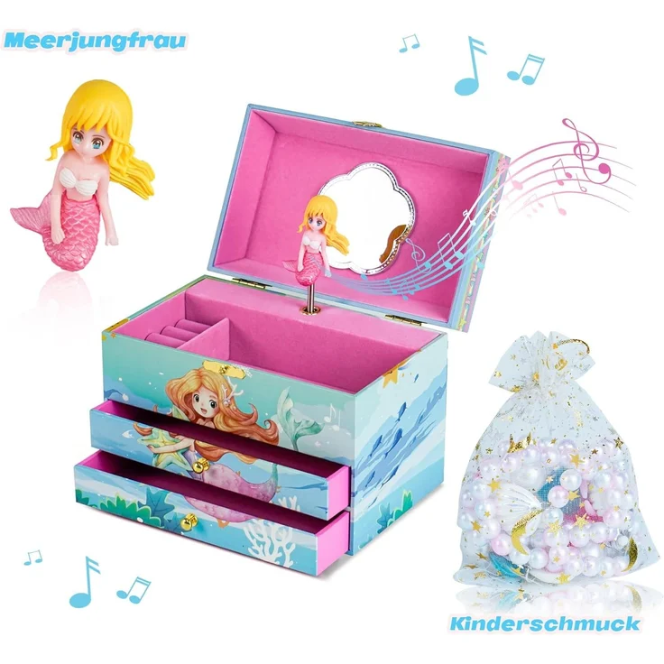 AdelDream Schmuckkasten Musik-Aufbewahrungsbox – Bild 8