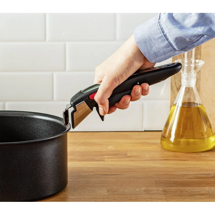 Tefal Ingenio 13-teiliges Kochgeschirr-Set, Antihaftbeschichtung, Induktionstauglich, Pfannen, Töpfe, Deckel, Griffe, Küchenhelfer, L3959343, Schwarz, 24/28 cm – Bild 3