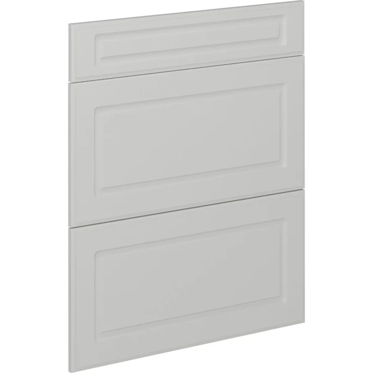 Küchenfront R-Line Weiß Landhaus 59.6 x 71.3 cm Möbelfront für den Schubladenunterschrank Vicco – Bild 1