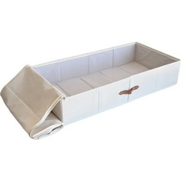 hausleben Organizer Große Unterbett-Aufbewahrungsbox, faltbar mit Griffen, verstärkt mit Karton - 90 x 45 x 18 cm – Bild 5