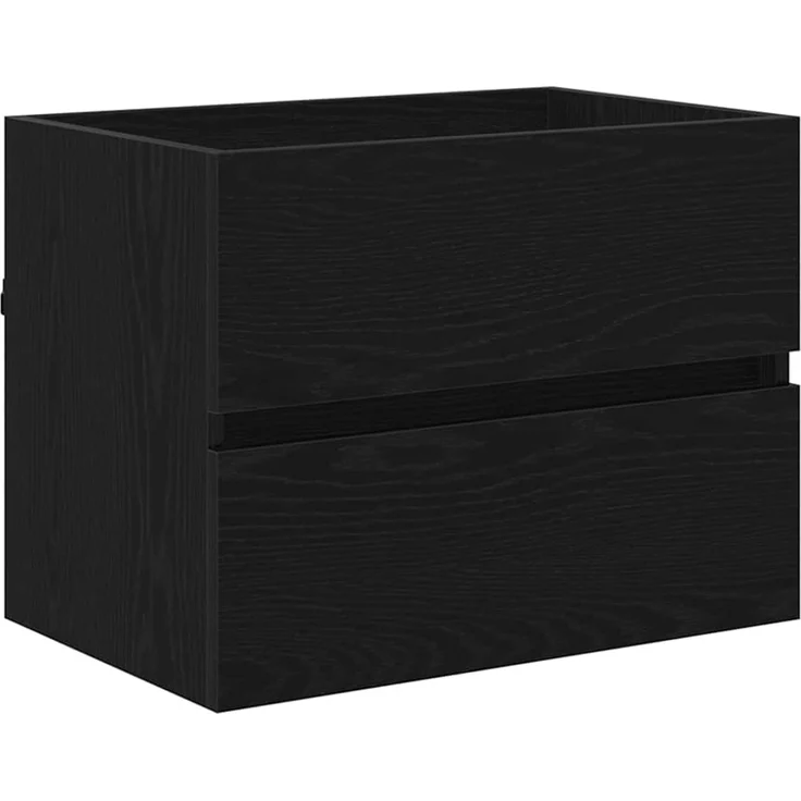 vidaXL Badezimmermöbel-Set mit Schubladen 2 pcs Schwarz Eichen-Optik 875434 – Bild 7