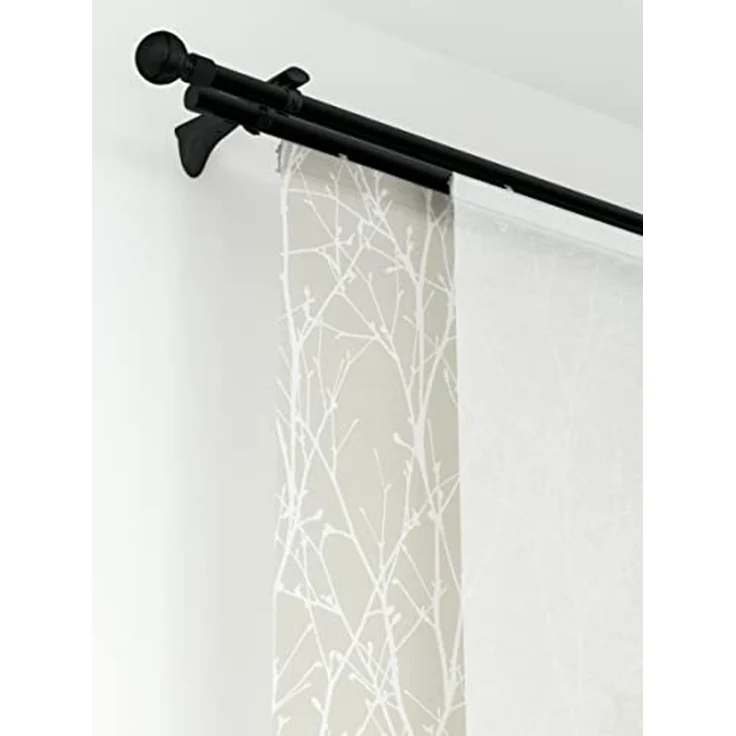 Gardinia Endstück für Gardinenstange Chicago Kugel für Ø 20 mm schwarz-matt – Bild 4